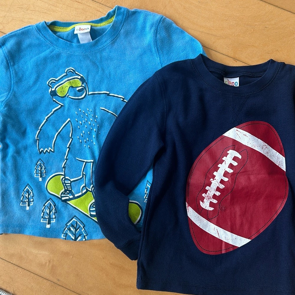 (2) Bundle 5T Boys Circo long sleeve shirts